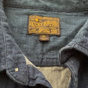 Lucky Brand Navy Speckled Shirt